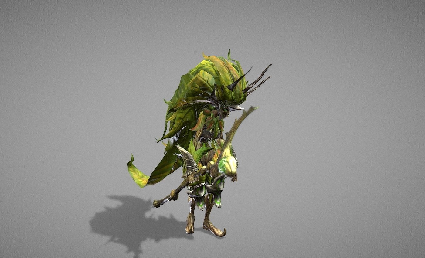 Sorcerer Witch Low-poly 3D model_21