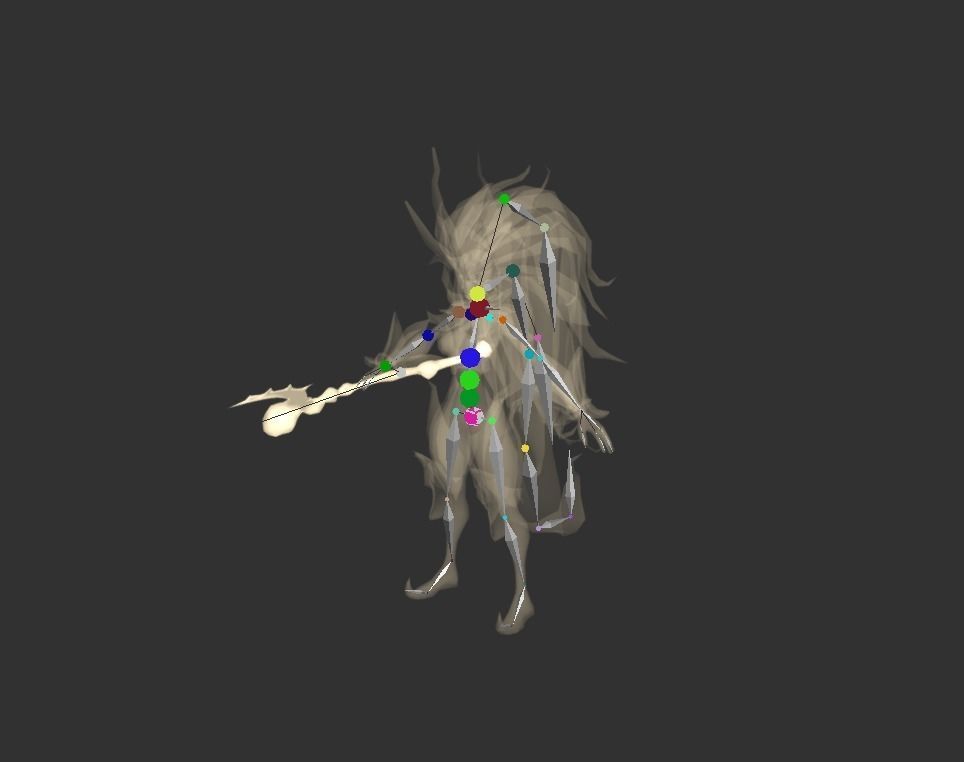 Sorcerer Witch Low-poly 3D model_2