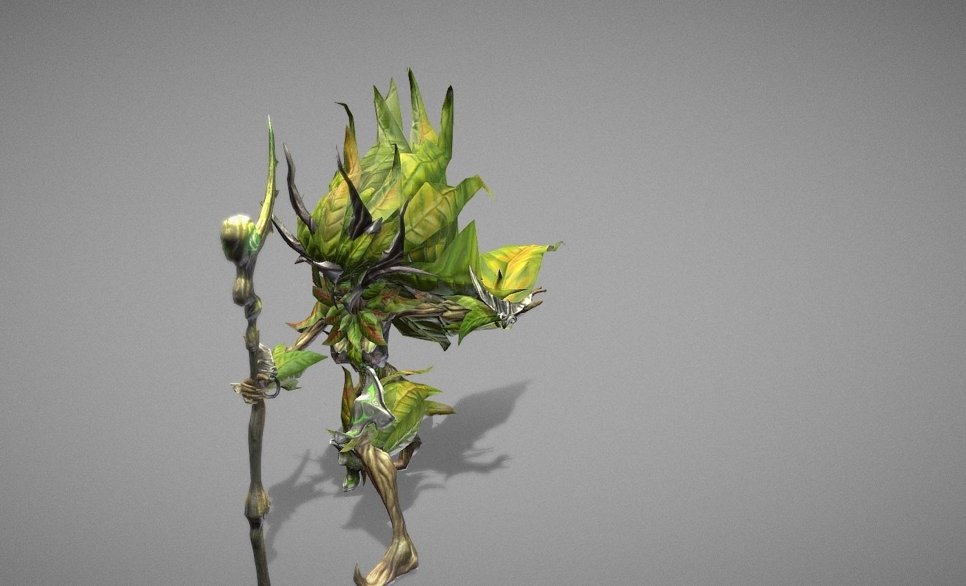 Sorcerer Witch Low-poly 3D model_13