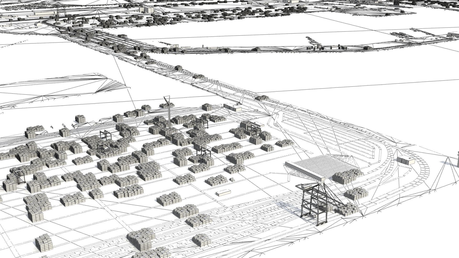 Refinery Container Port 3D model_31