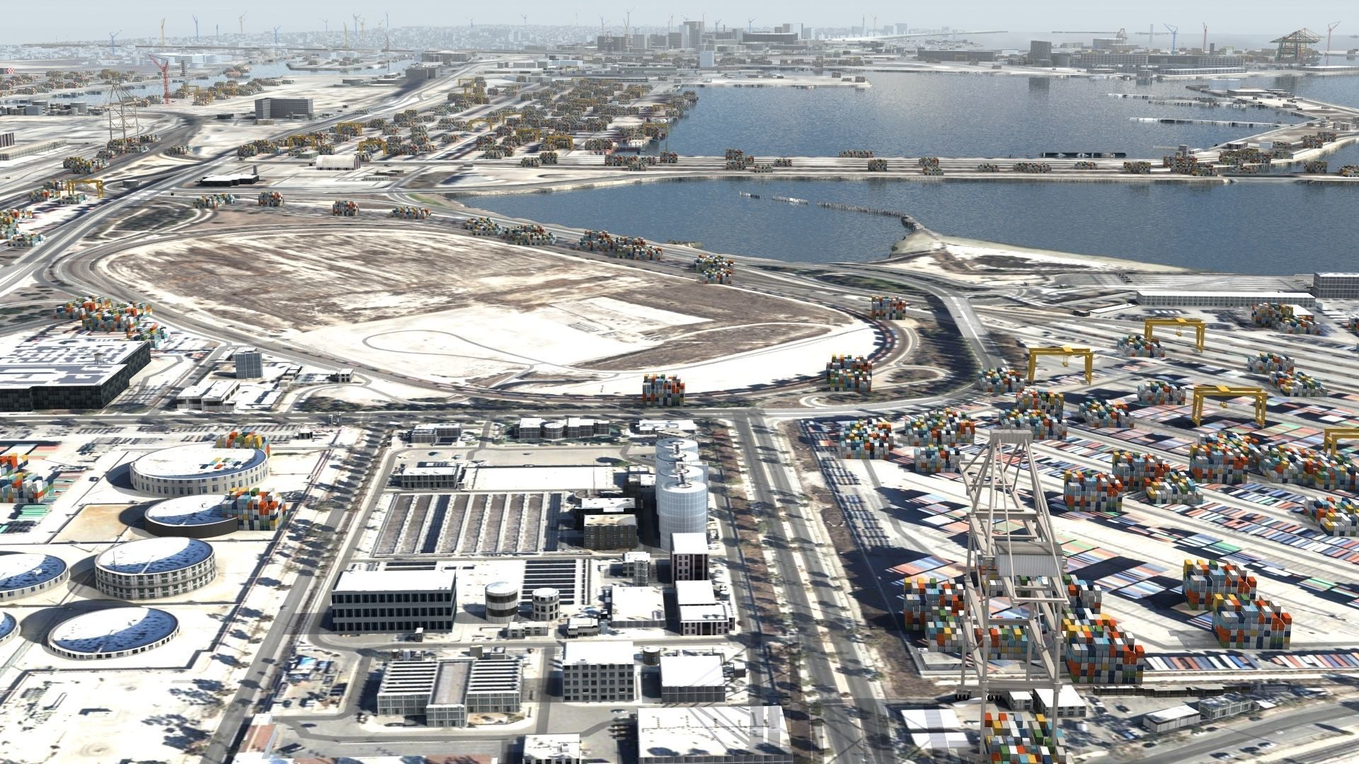 Refinery Container Port 3D model_16