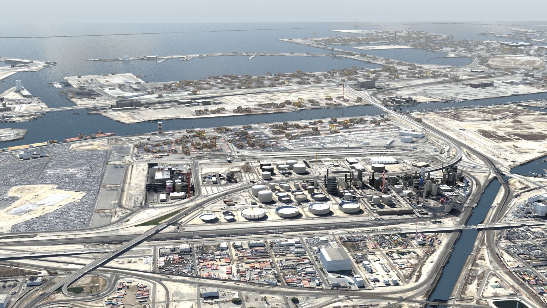 Refinery Container Port 3D model_15