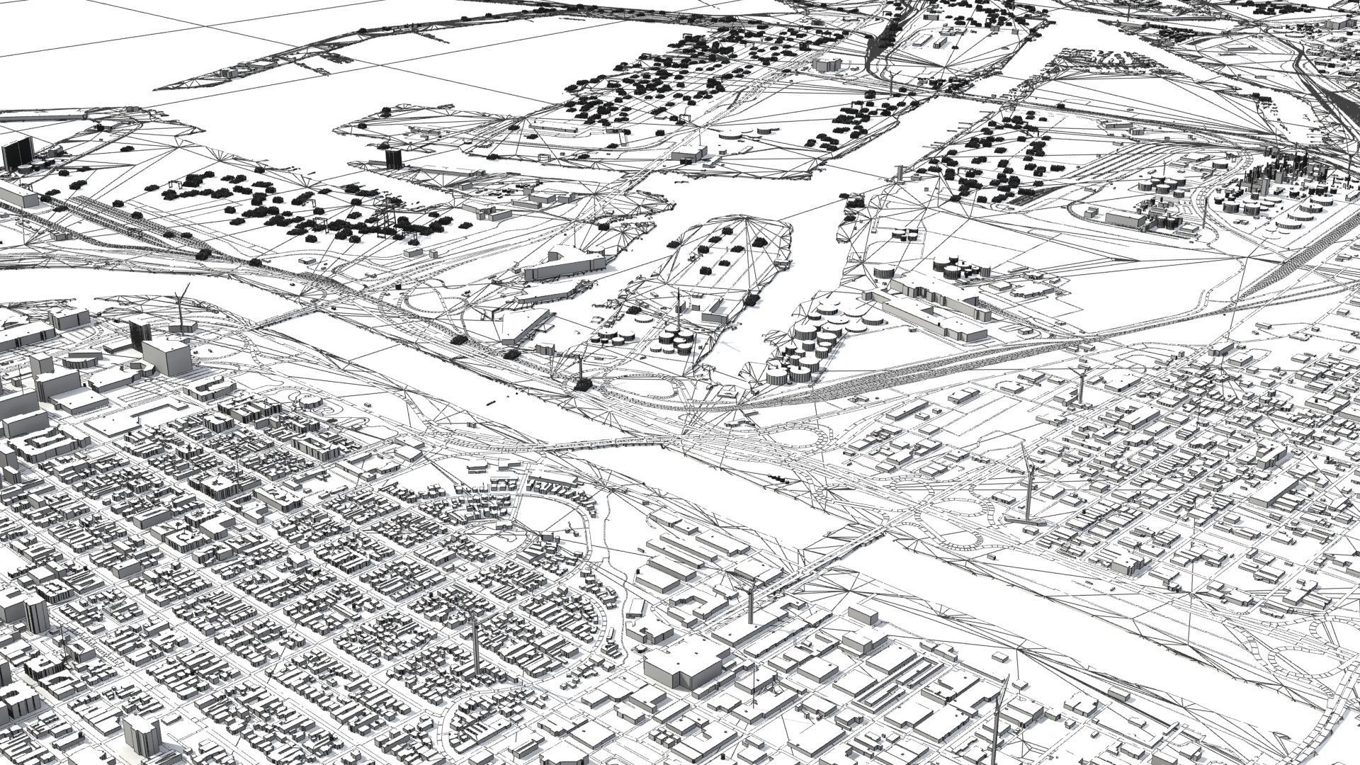 Refinery Container Port 3D model_36