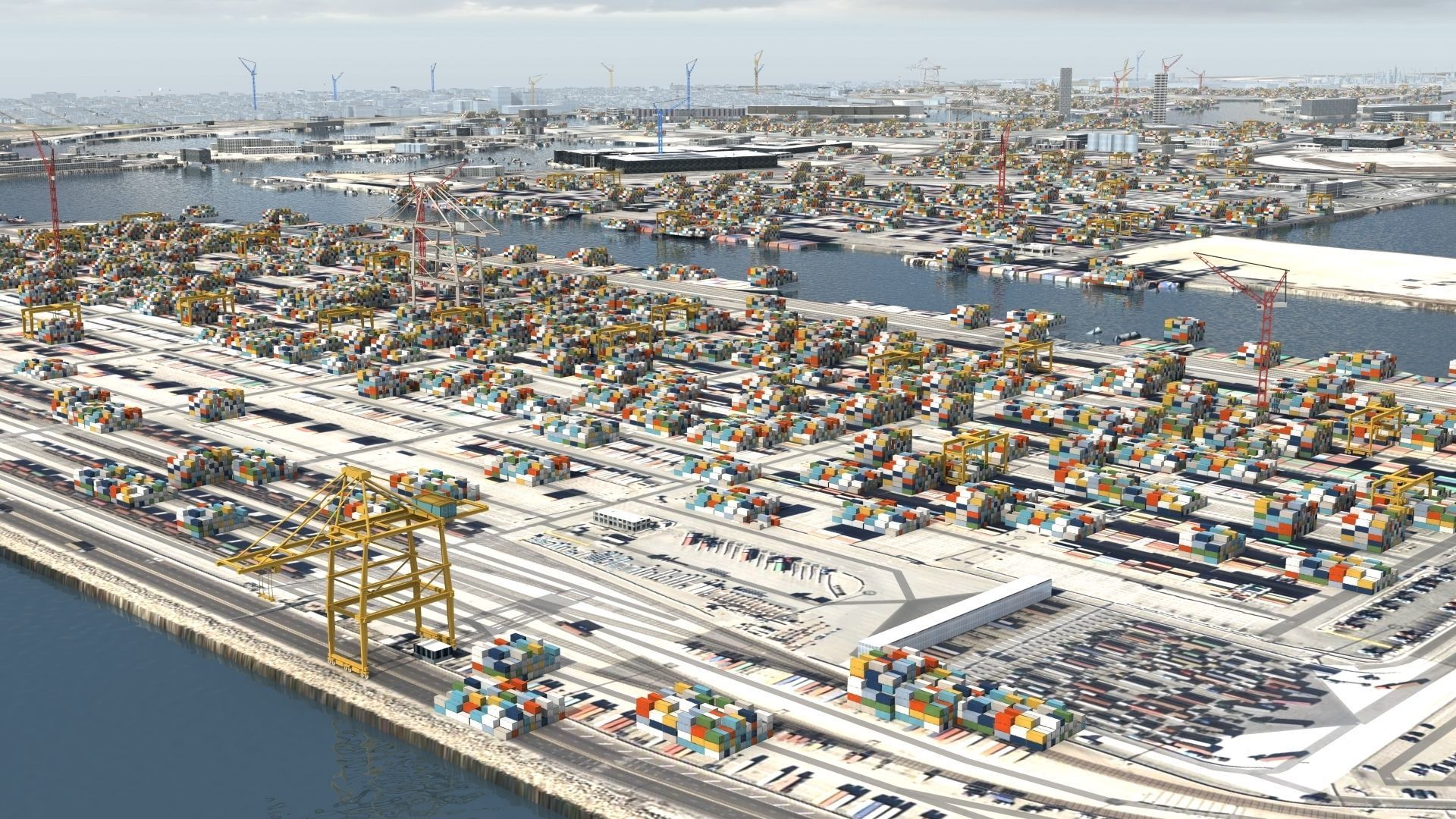 Refinery Container Port 3D model_3
