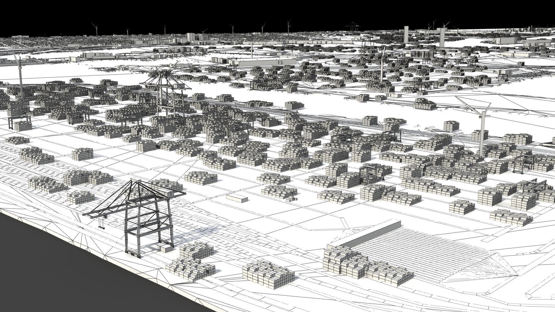 Refinery Container Port 3D model_30