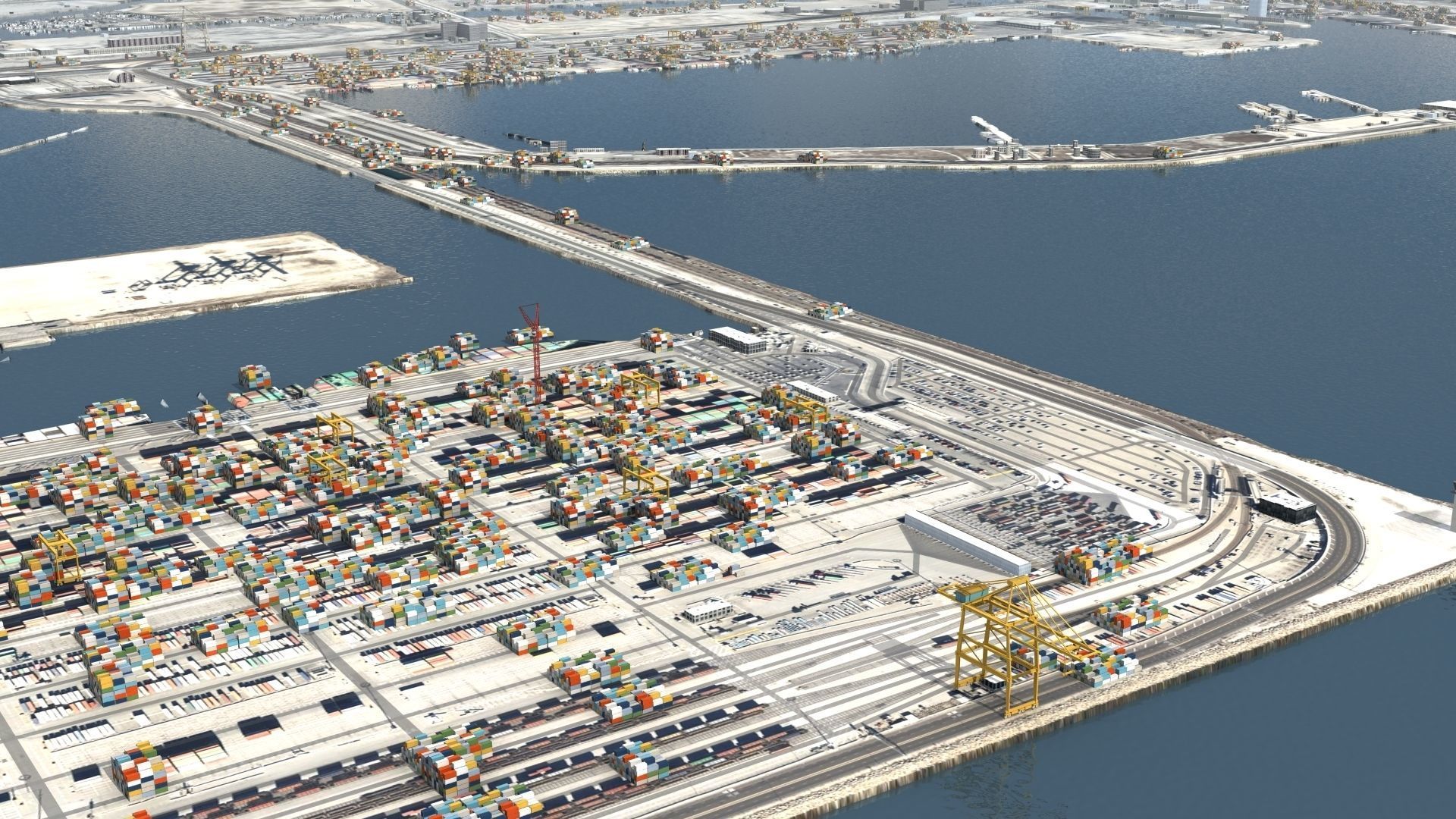 Refinery Container Port 3D model_6