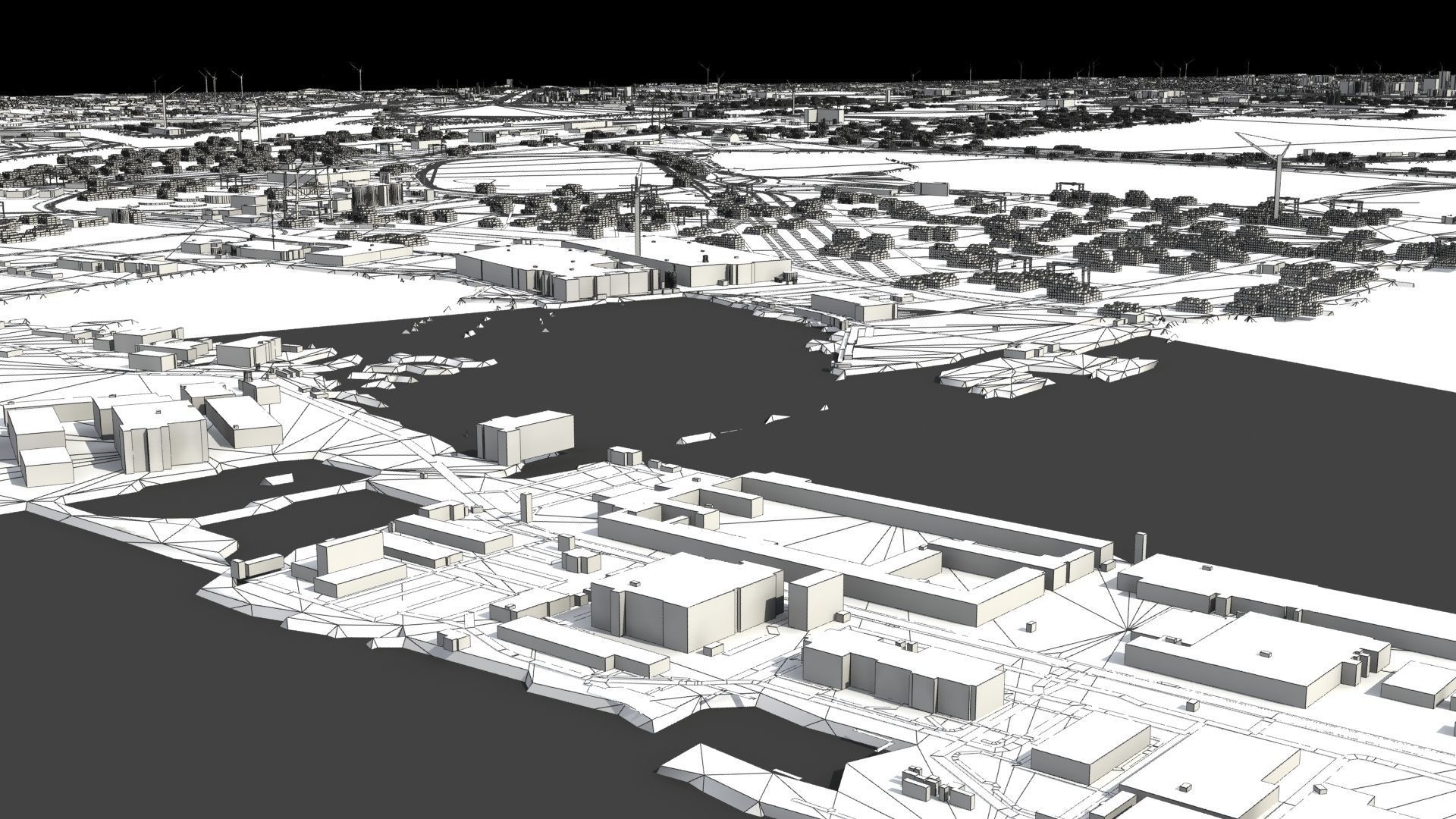 Refinery Container Port 3D model_35