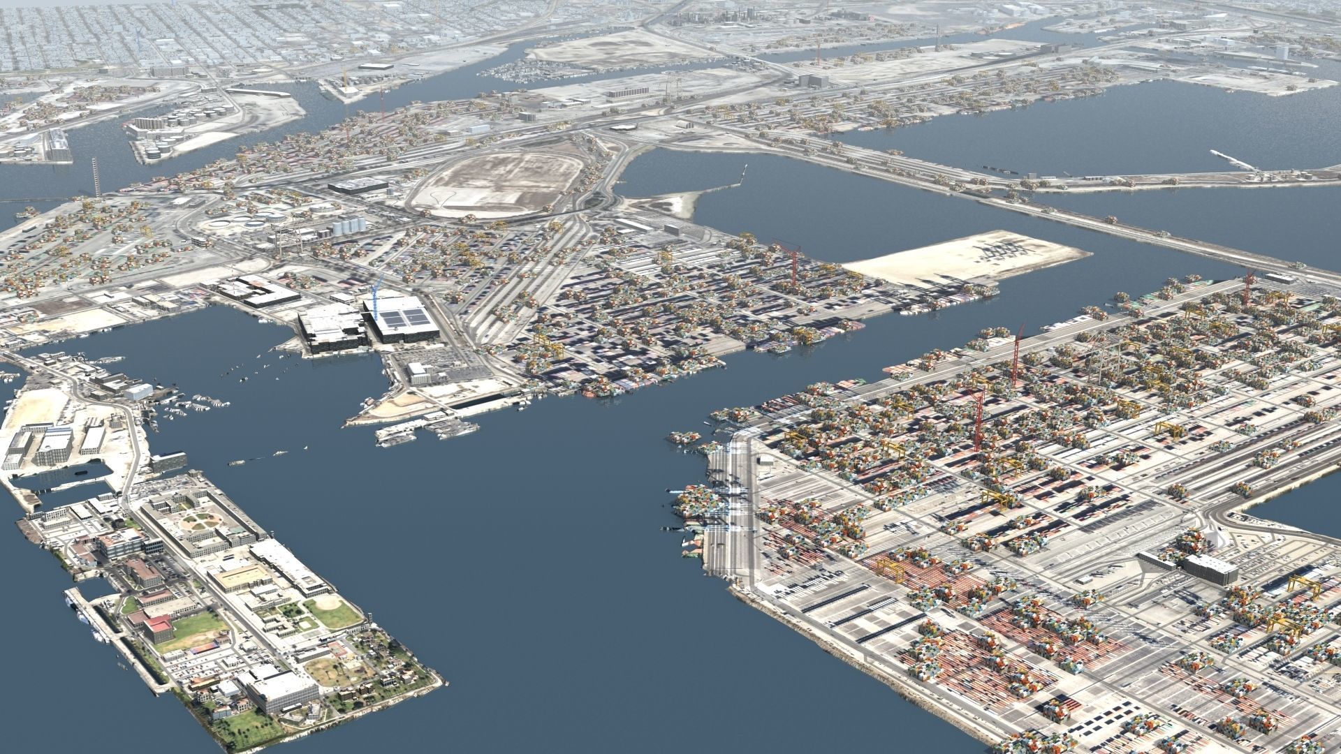 Refinery Container Port 3D model_13