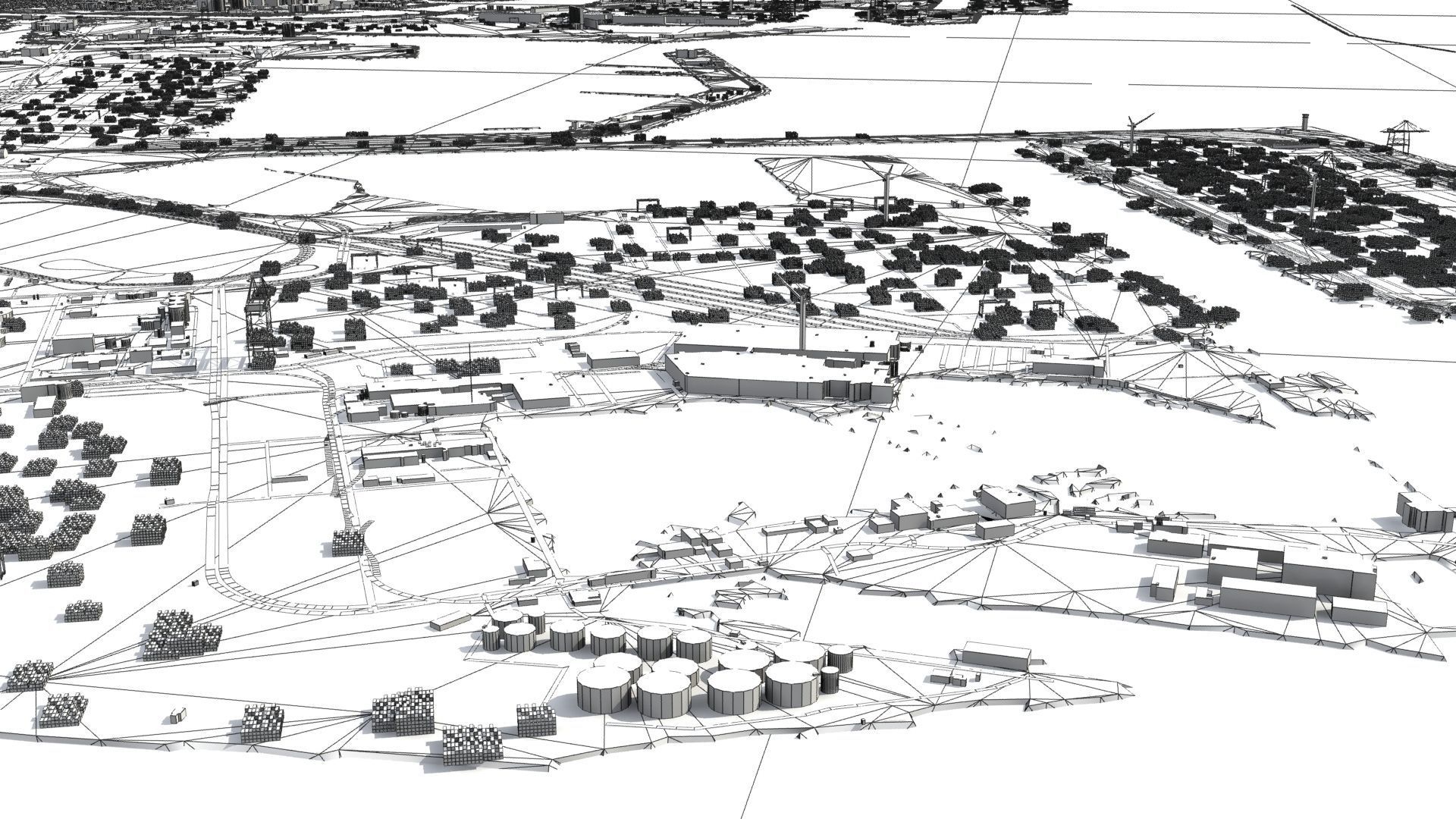 Refinery Container Port 3D model_32