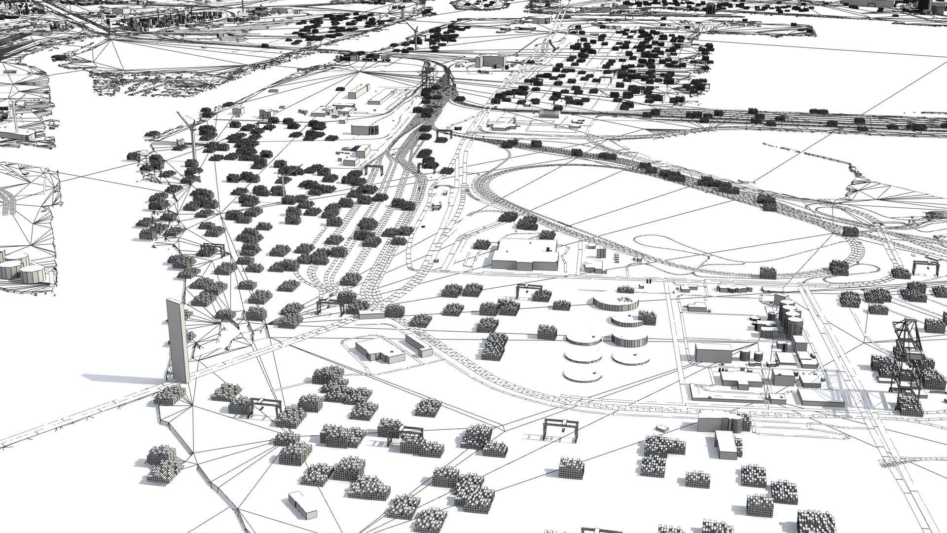 Refinery Container Port 3D model_33