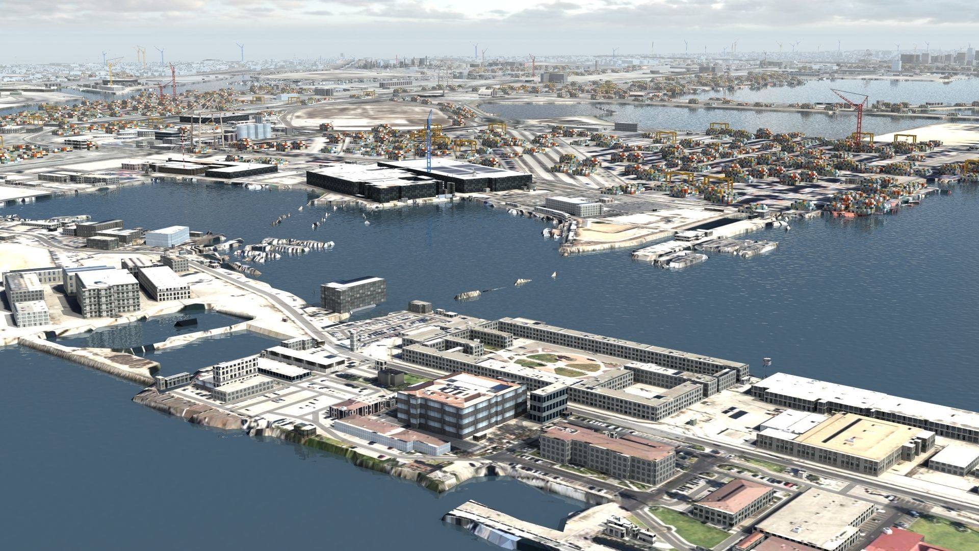 Refinery Container Port 3D model_10