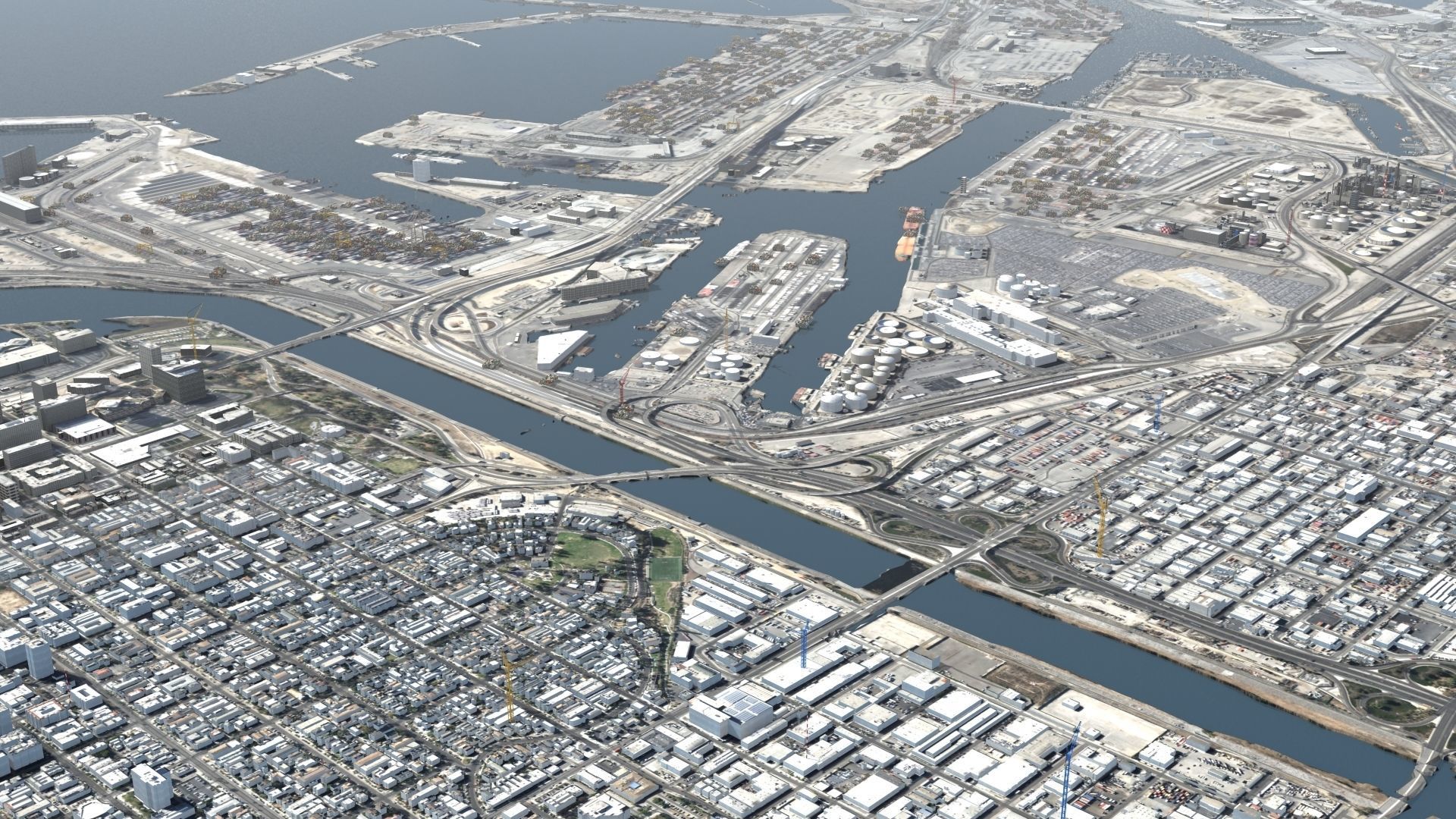 Refinery Container Port 3D model_11