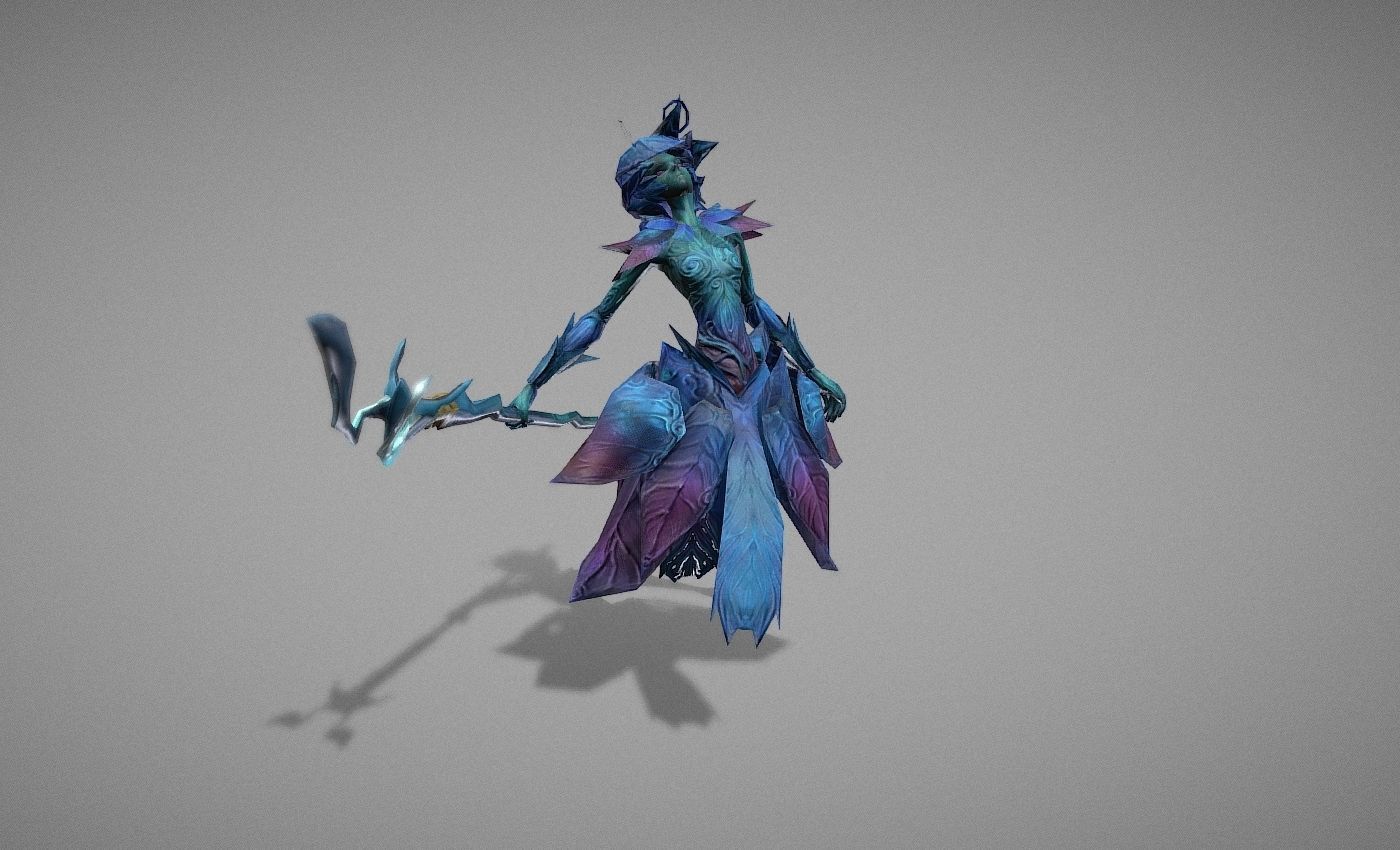 Wizard Spirit Witch Low-poly 3D model_13