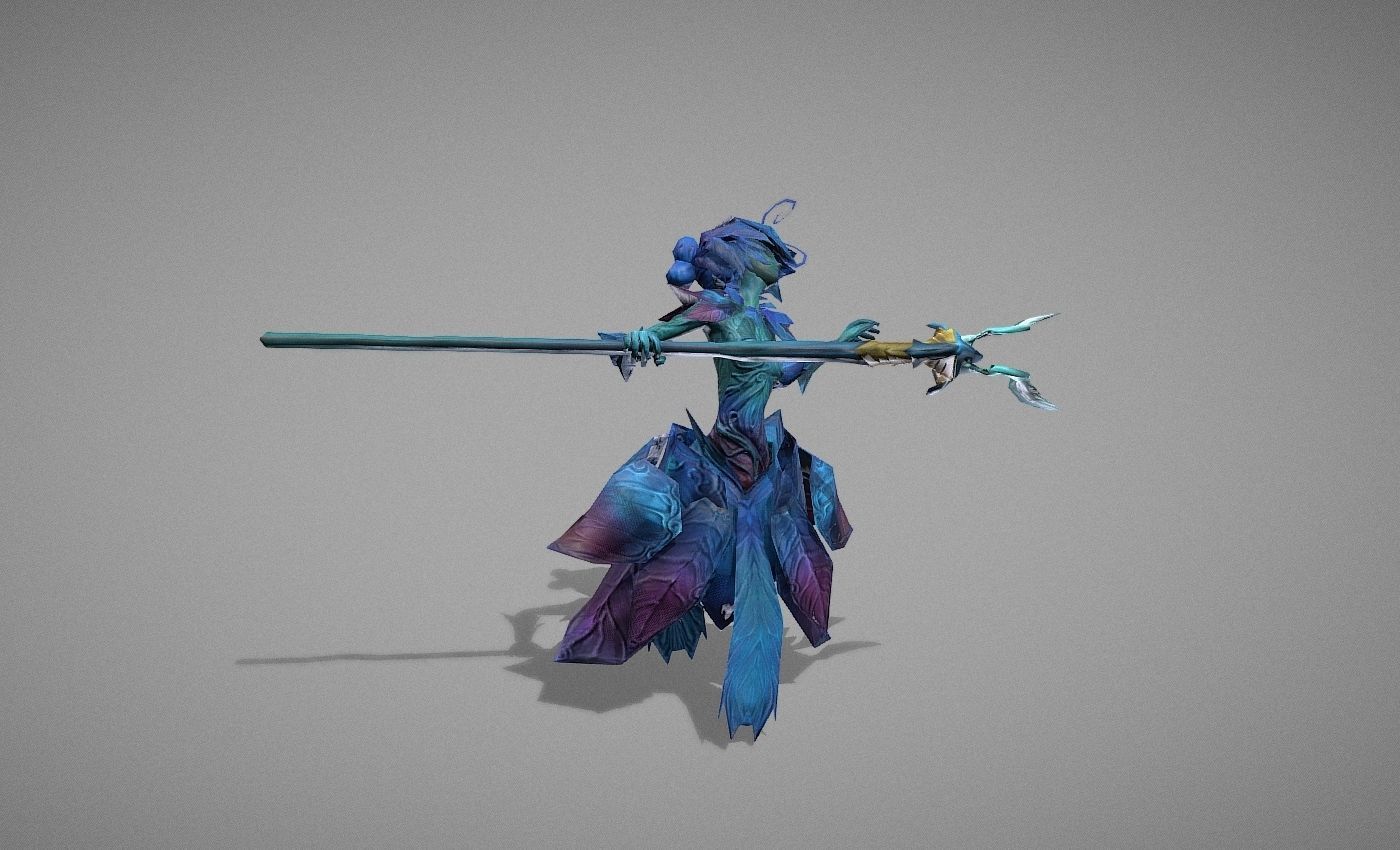 Wizard Spirit Witch Low-poly 3D model_18