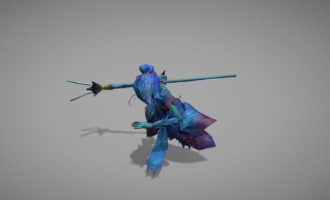 Wizard Spirit Witch Low-poly 3D model_20