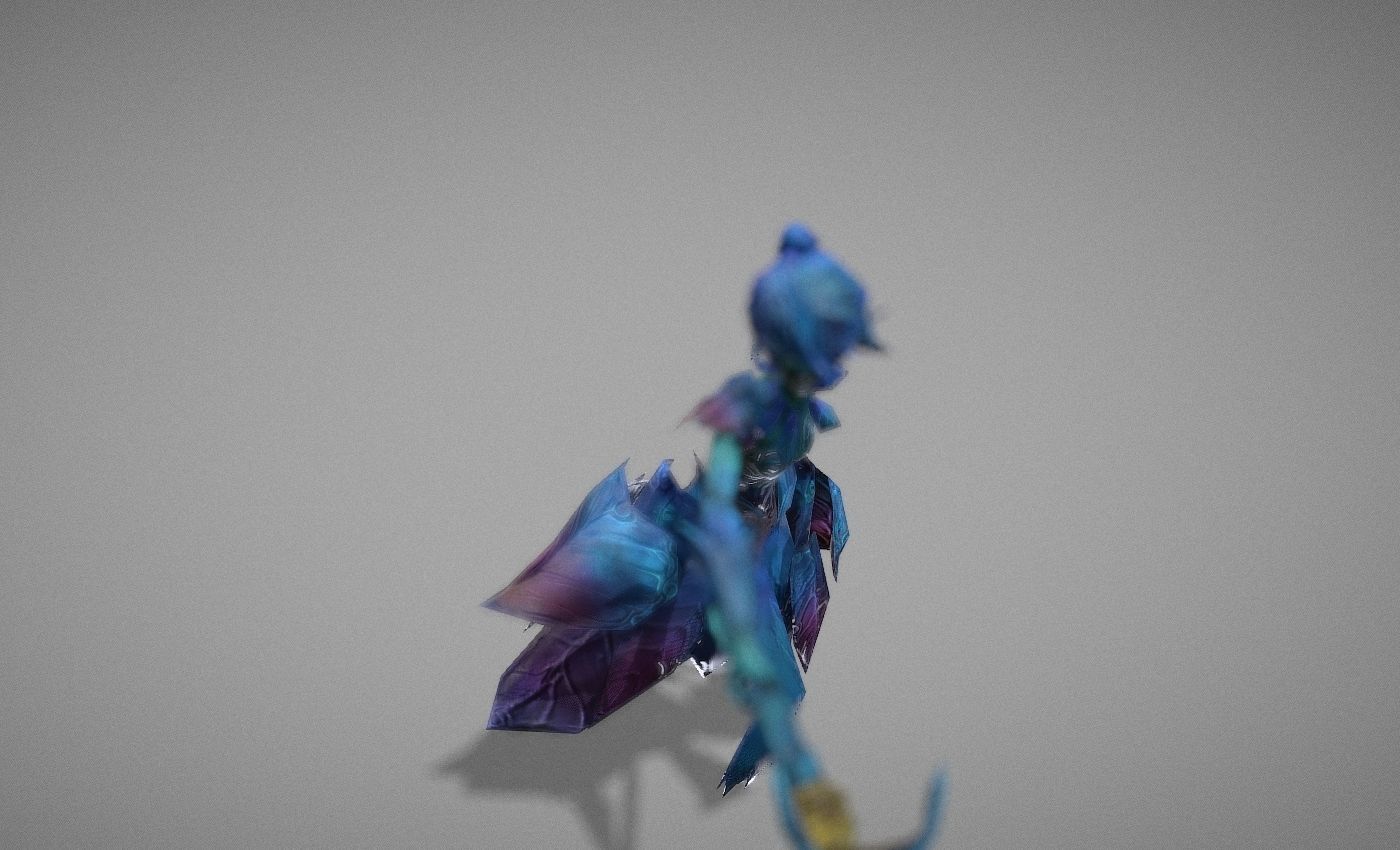 Wizard Spirit Witch Low-poly 3D model_11