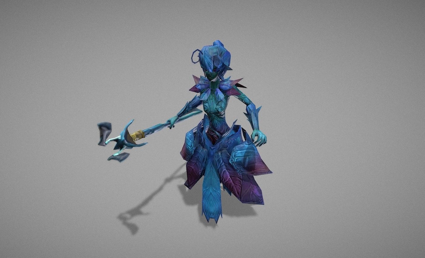 Wizard Spirit Witch Low-poly 3D model_21