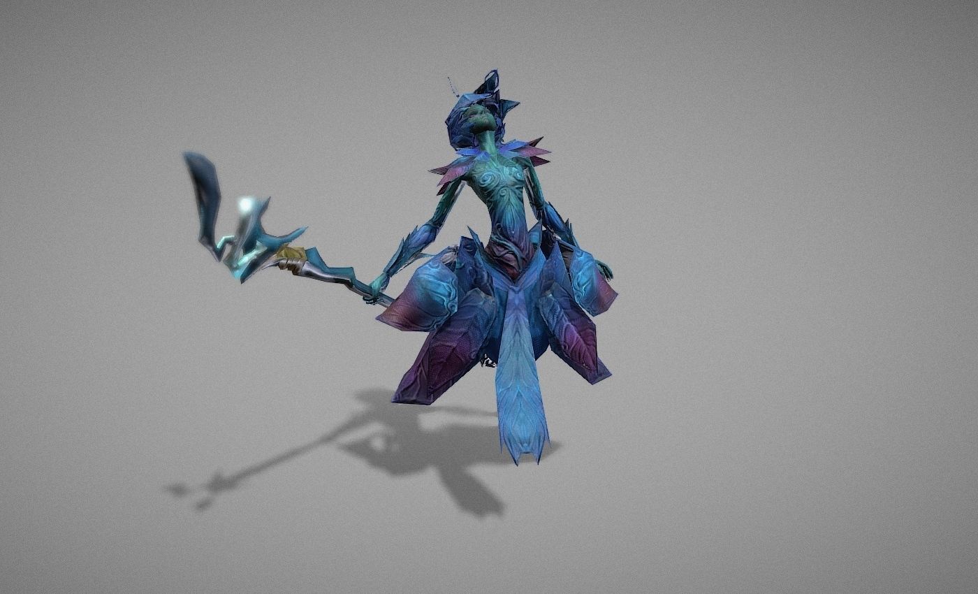 Wizard Spirit Witch Low-poly 3D model_8