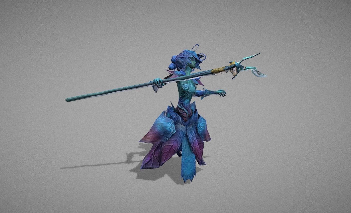 Wizard Spirit Witch Low-poly 3D model_12