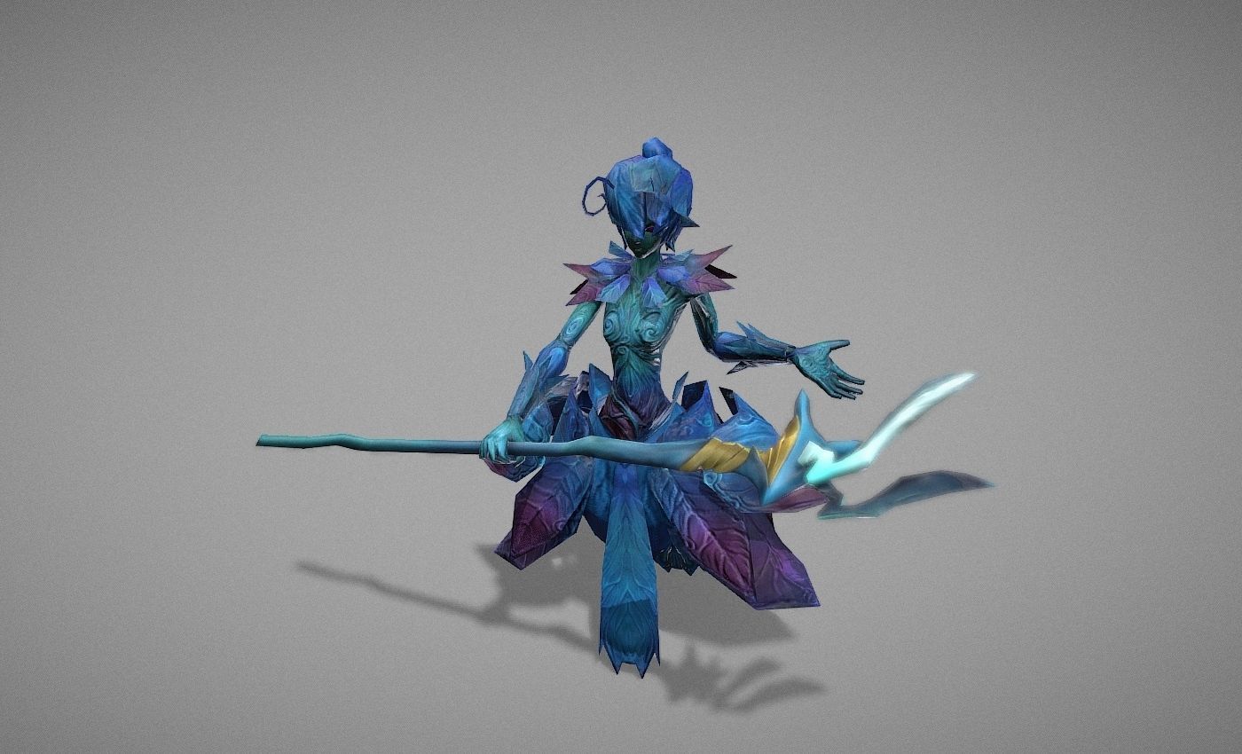 Wizard Spirit Witch Low-poly 3D model_22