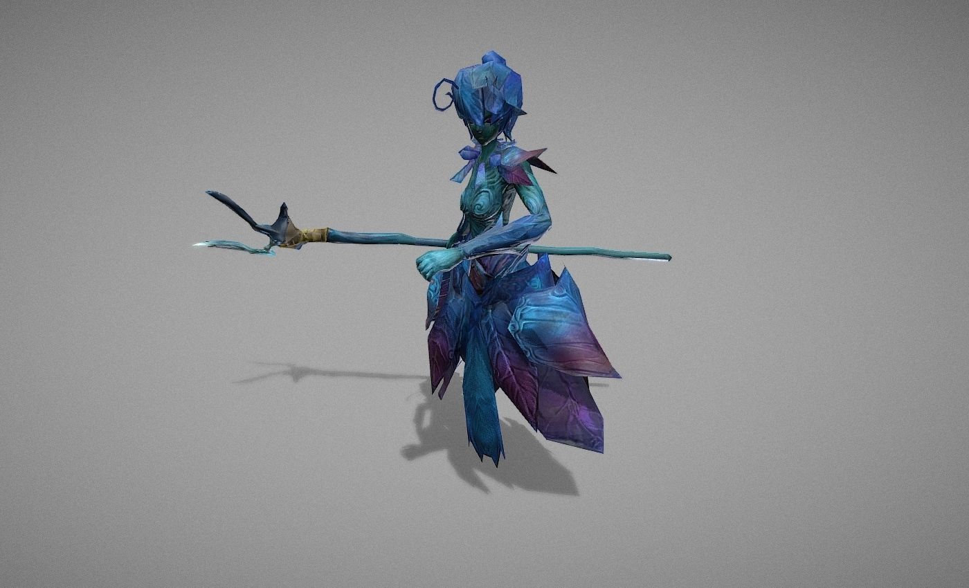 Wizard Spirit Witch Low-poly 3D model_25