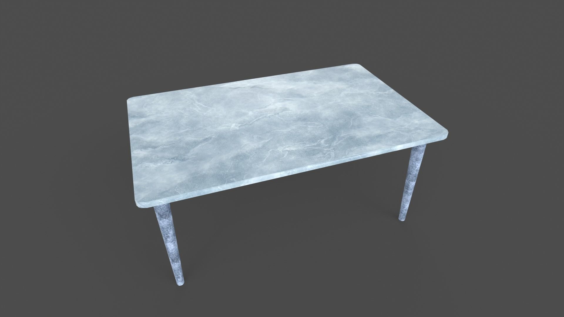 Ice Style Table Low-poly 3D model_1