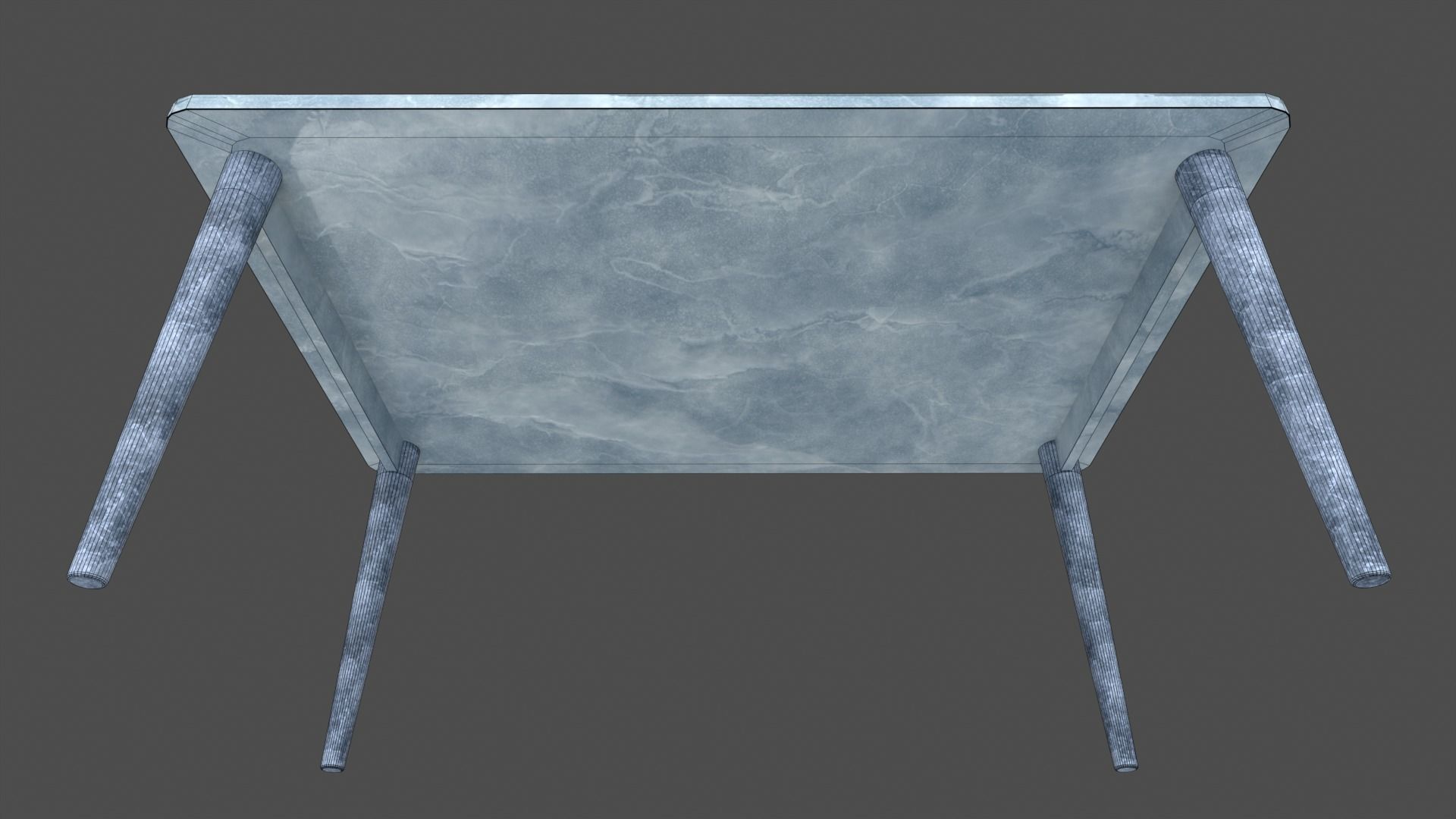 Ice Style Table Low-poly 3D model_6
