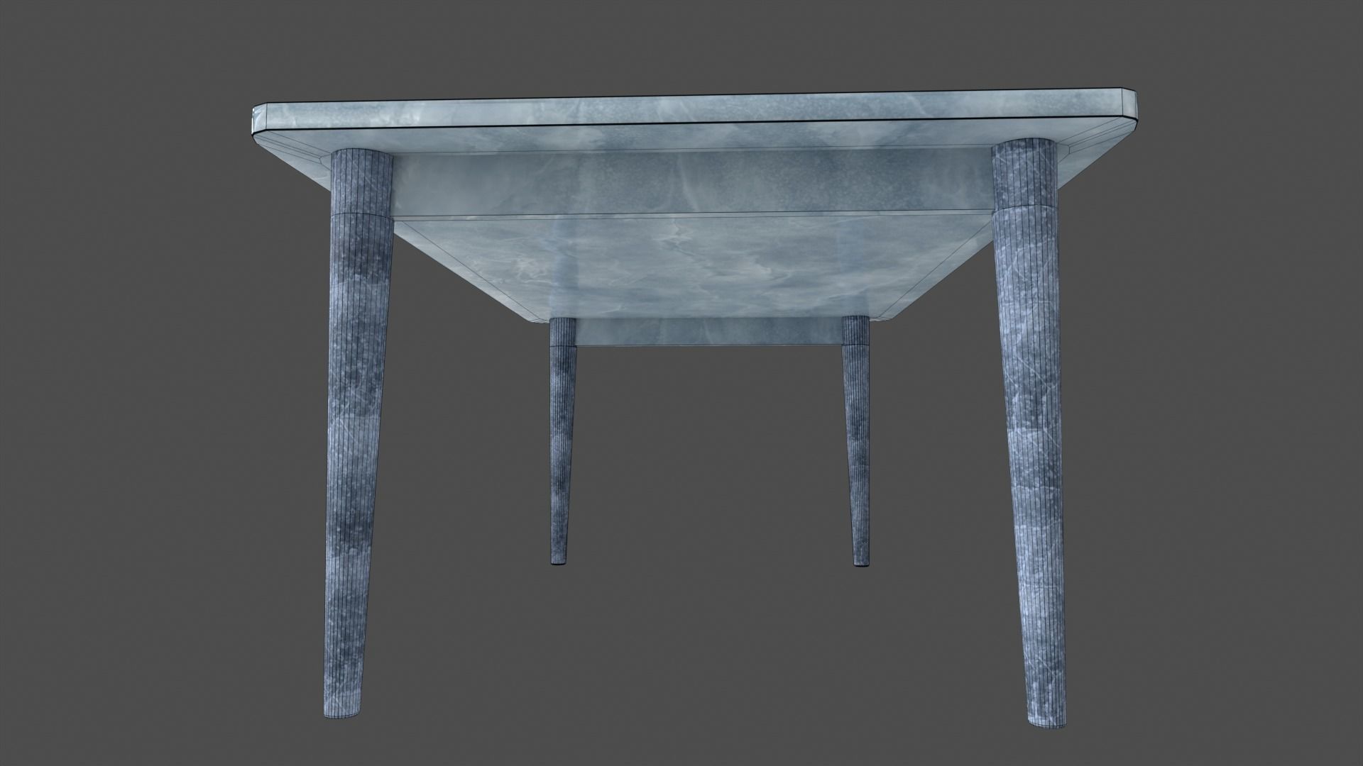 Ice Style Table Low-poly 3D model_7