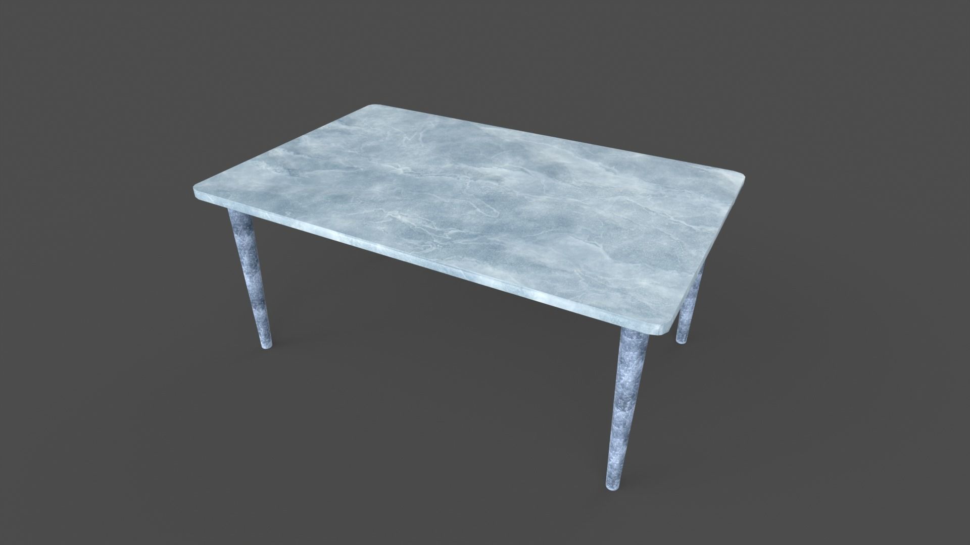 Ice Style Table Low-poly 3D model_2