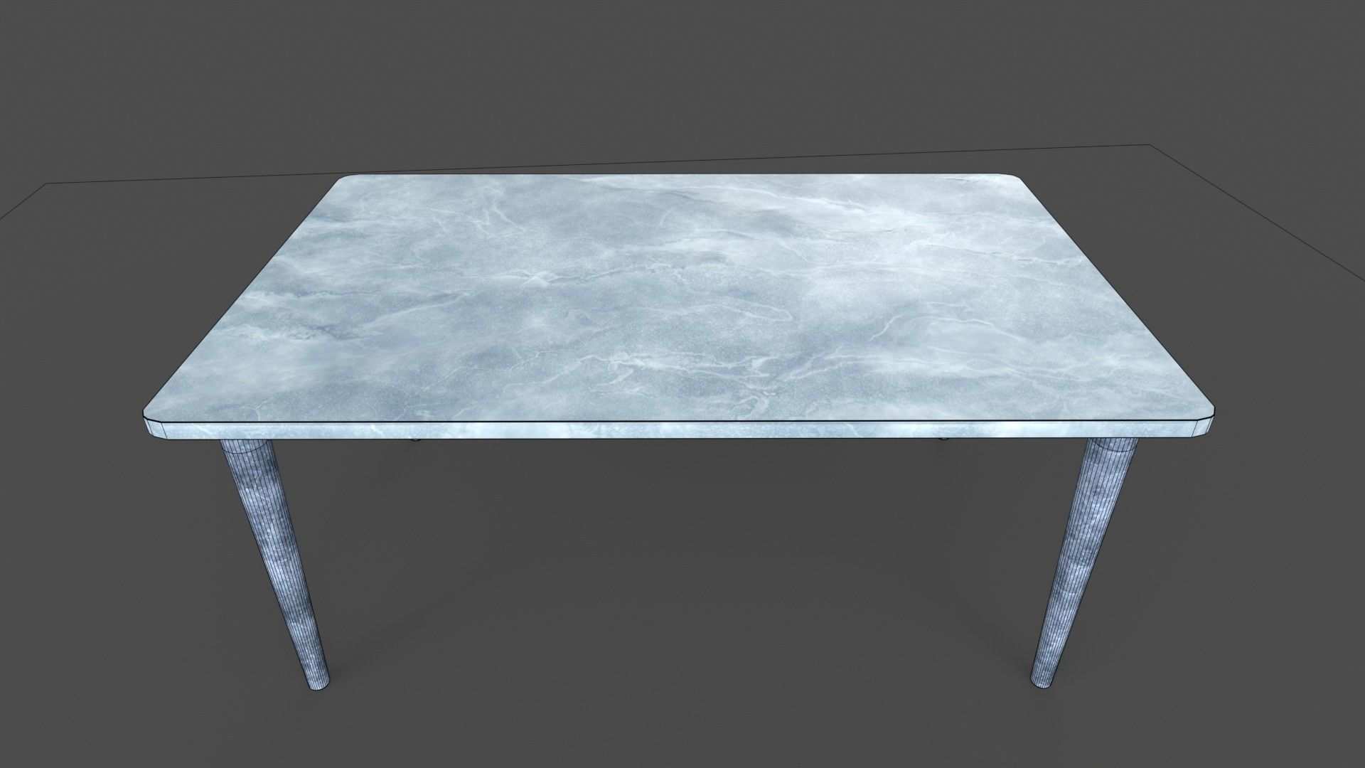 Ice Style Table Low-poly 3D model_5