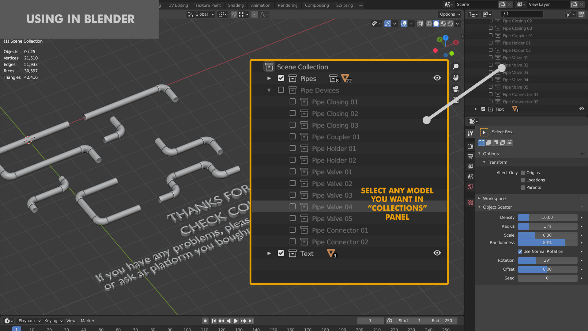 Subdiv Pipes volume 01 3D model_7