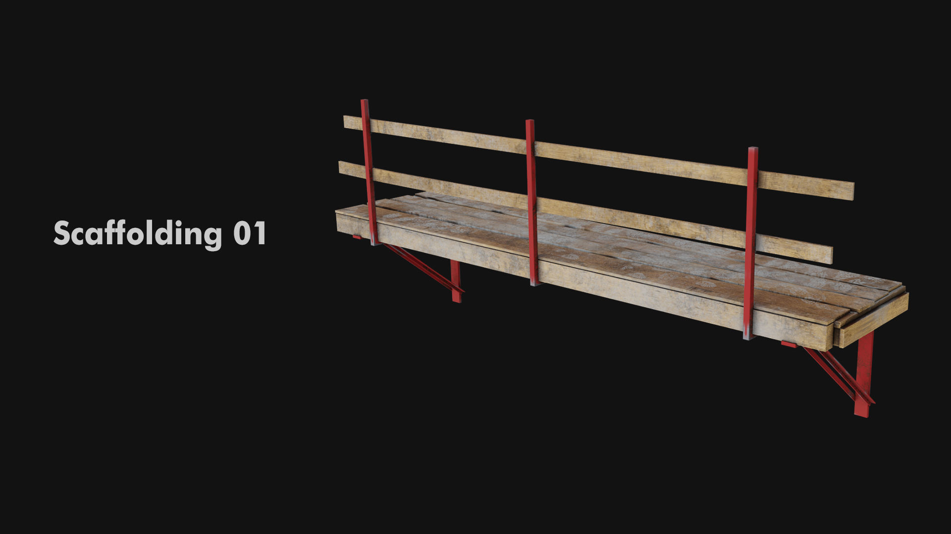 Industrial kitbash volume 01 Construction site and buildings Low-poly 3D model_4