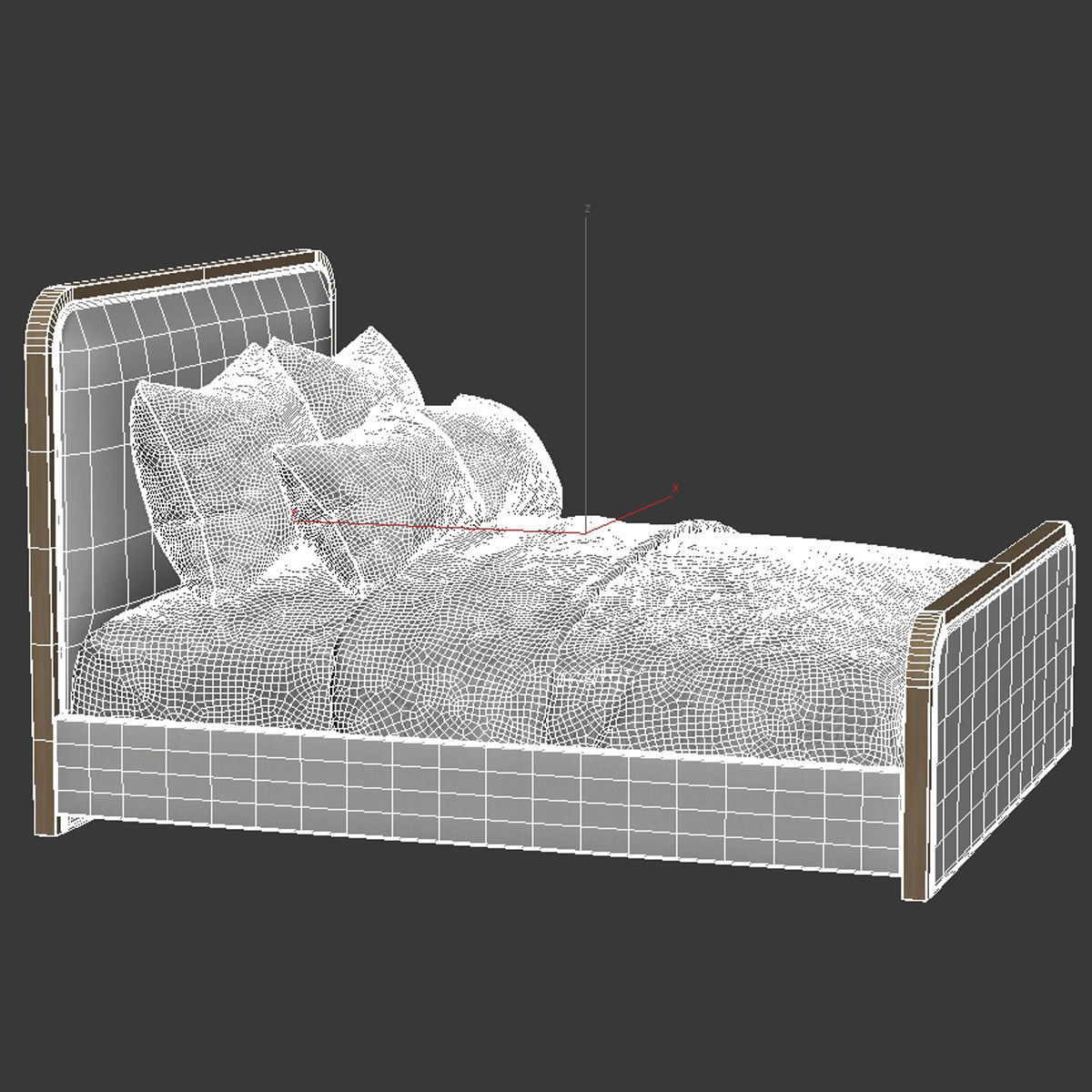 HW Home Vance bed 3D model_6