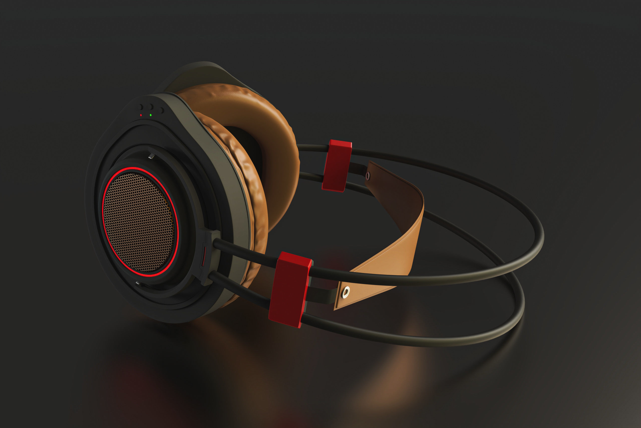 headphone design 3D model_2