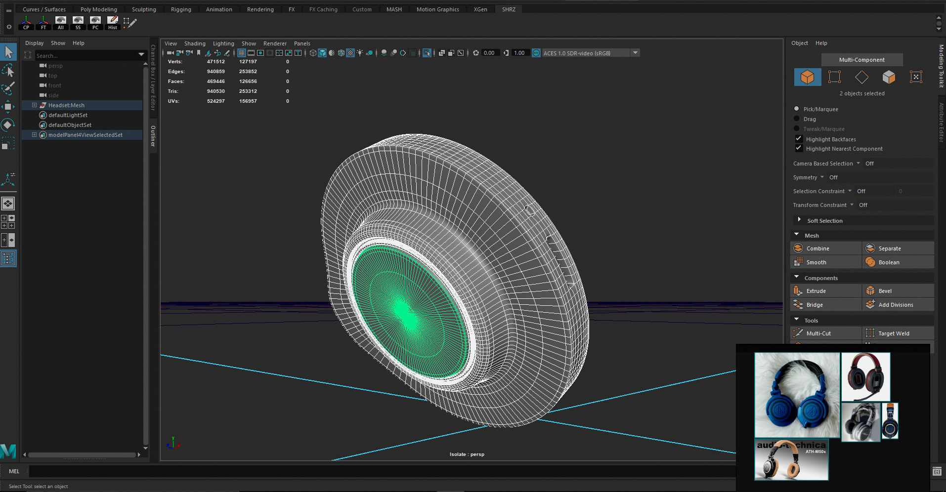 headphone design 3D model_3