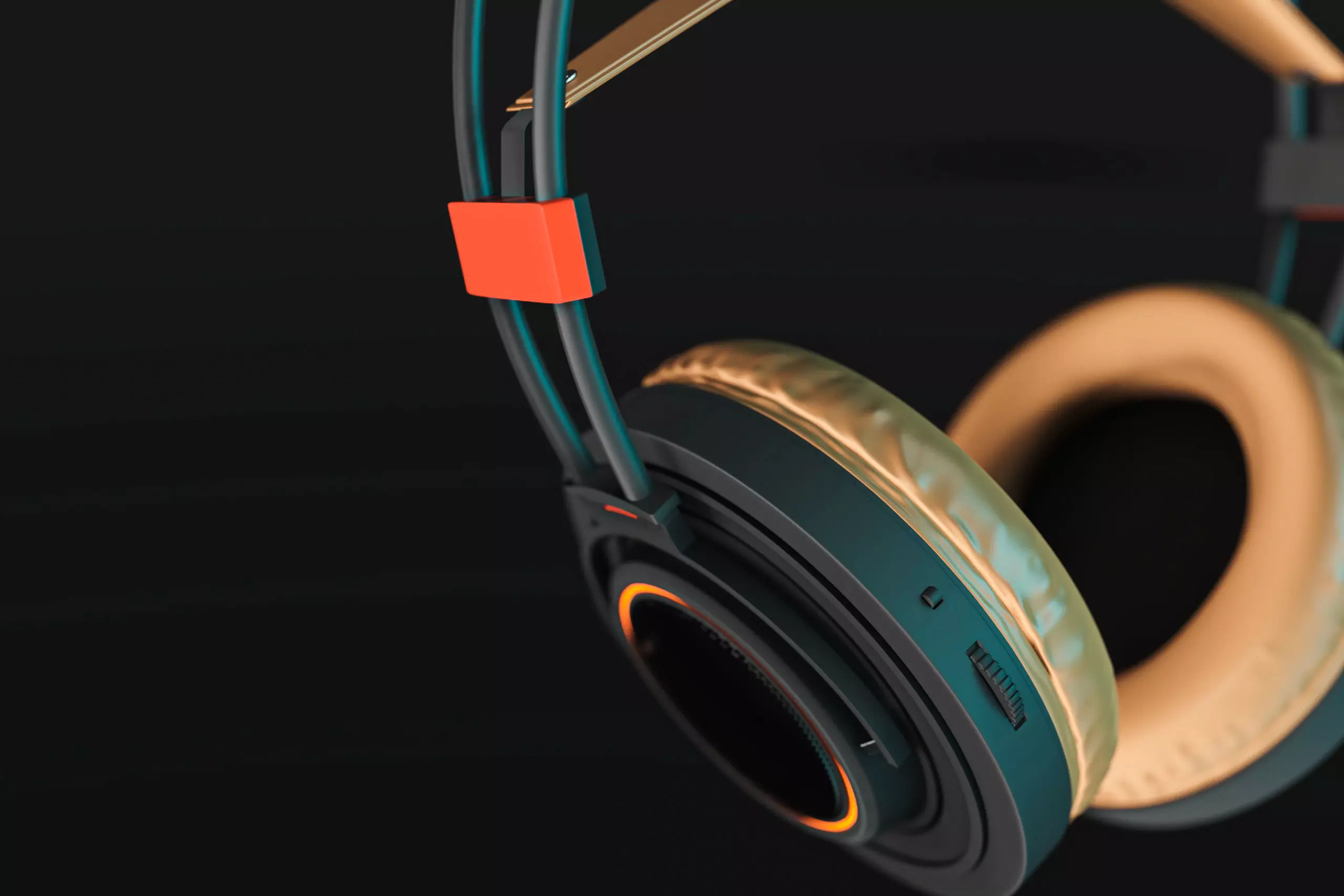 headphone design 3D model_0
