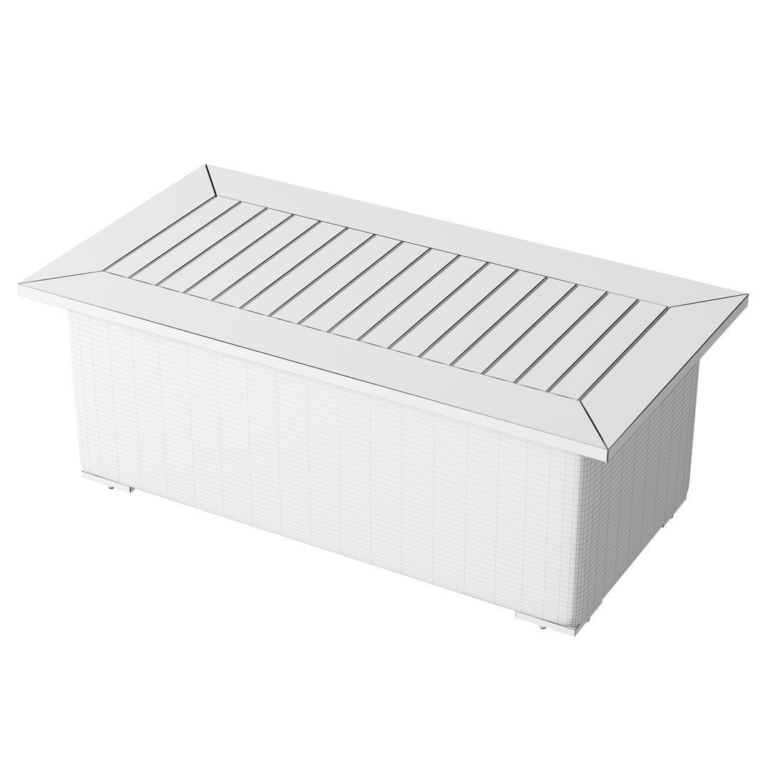 OVE Denver 4 pieces Conversation Set Table 3D model_7