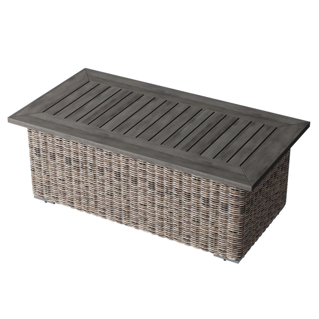 OVE Denver 4 pieces Conversation Set Table 3D model_6