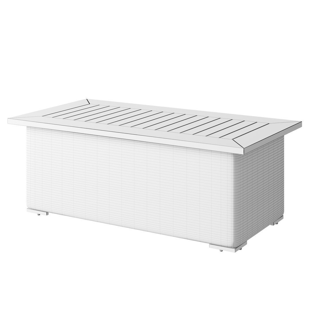 OVE Denver 4 pieces Conversation Set Table 3D model_1