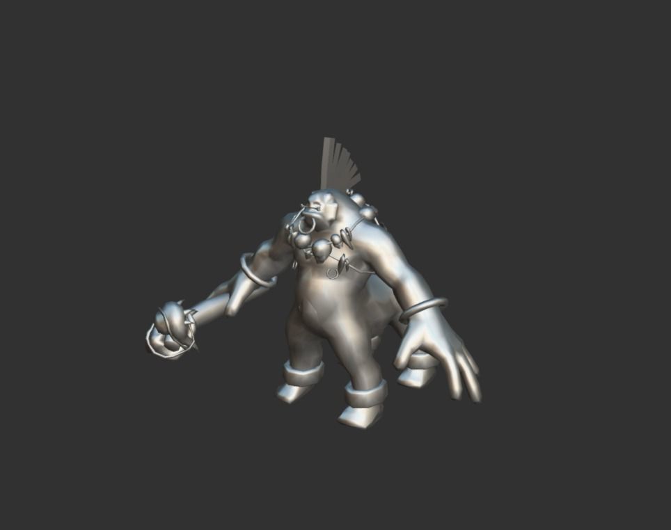 Chieftain Myth Low-poly 3D model_4