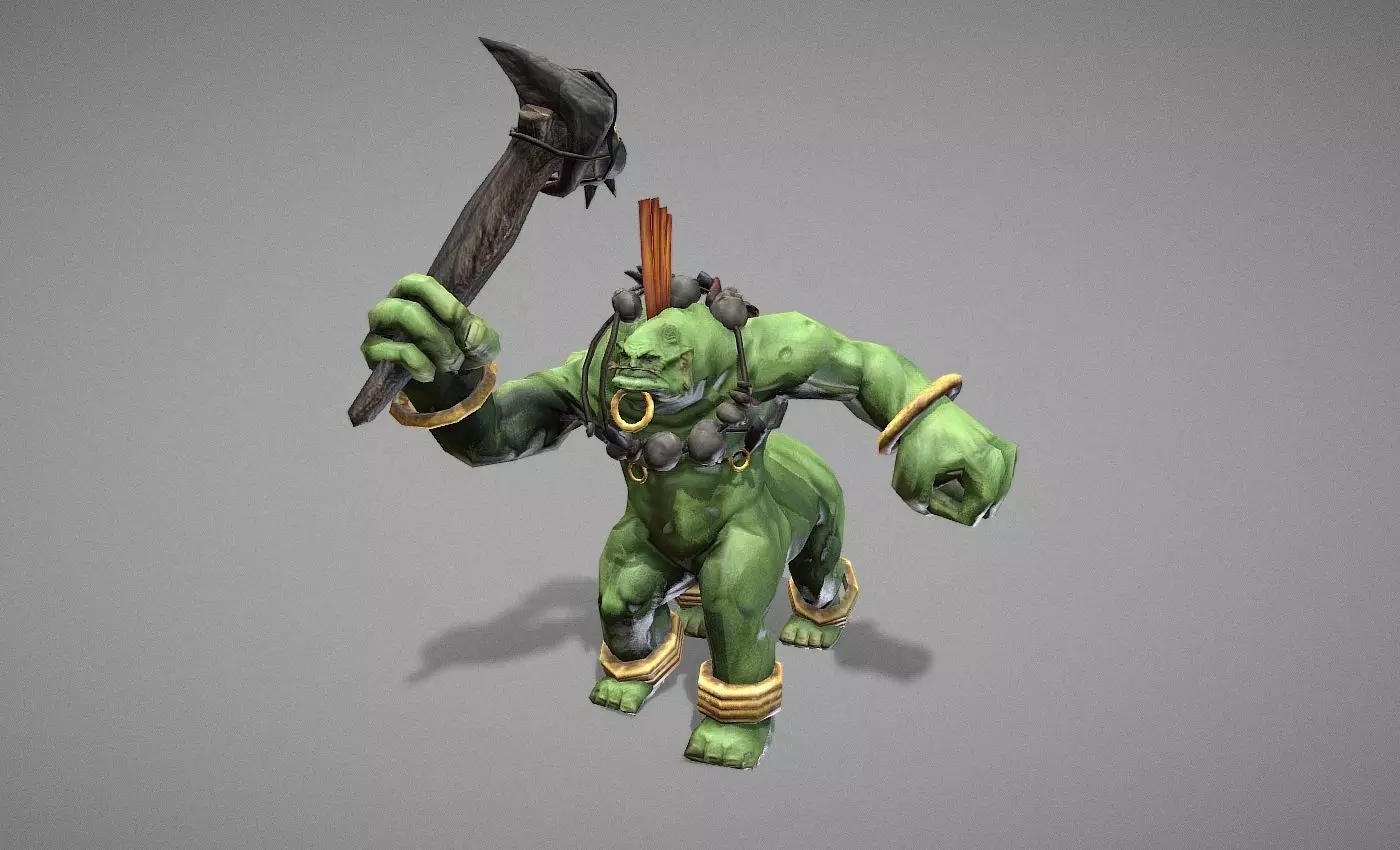 Chieftain Myth Low-poly 3D model_0