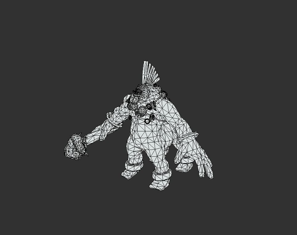 Chieftain Myth Low-poly 3D model_5