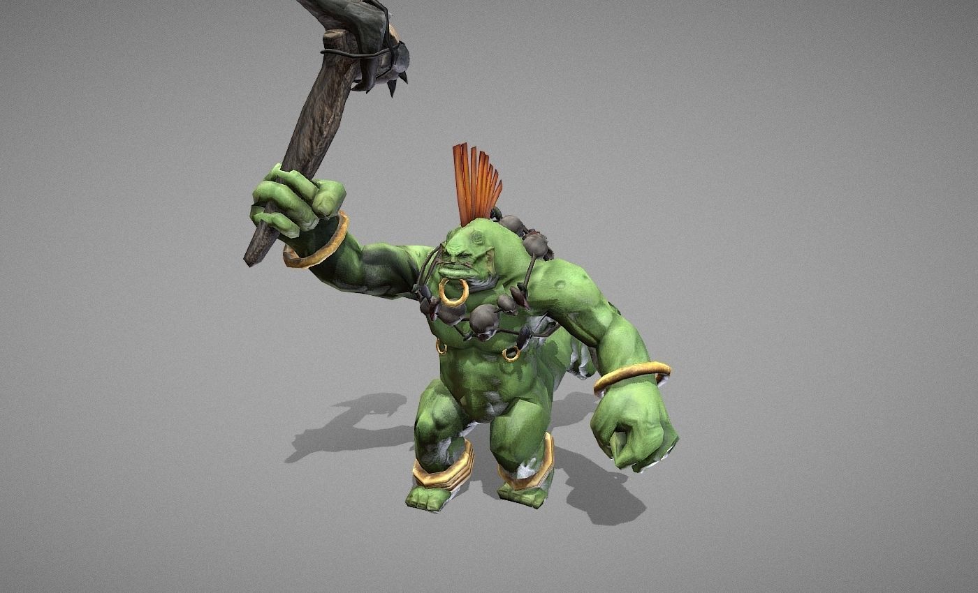 Chieftain Myth Low-poly 3D model_10