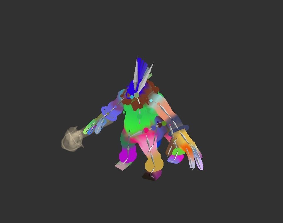 Chieftain Myth Low-poly 3D model_3