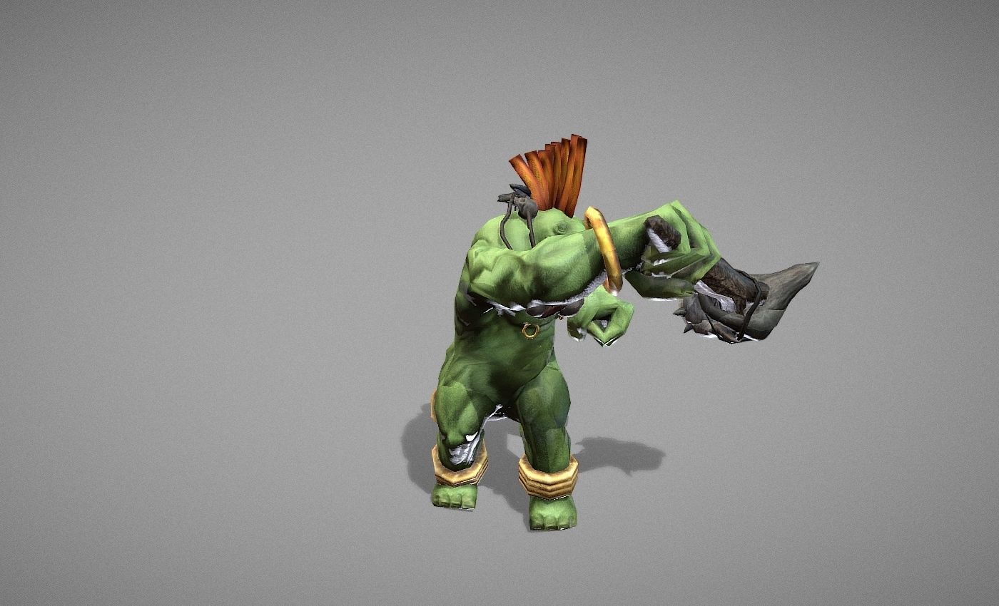 Chieftain Myth Low-poly 3D model_22