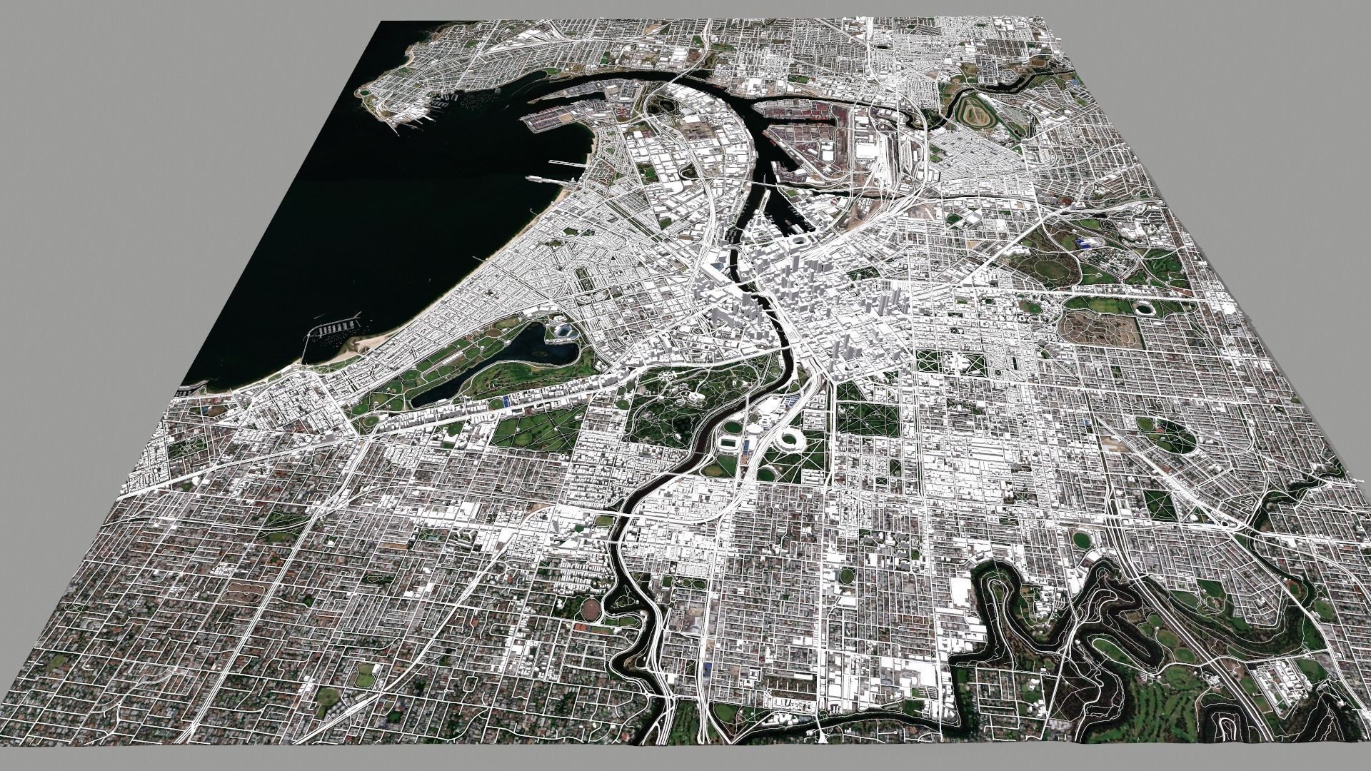 Cityscape Melbourne Australia 3D model_5