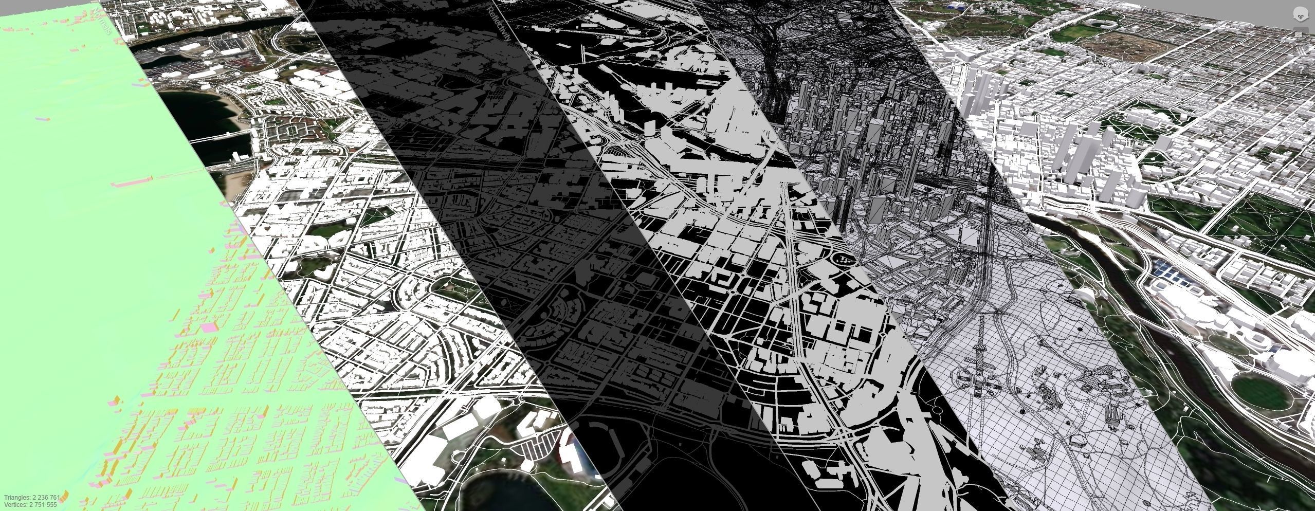 Cityscape Melbourne Australia 3D model_12