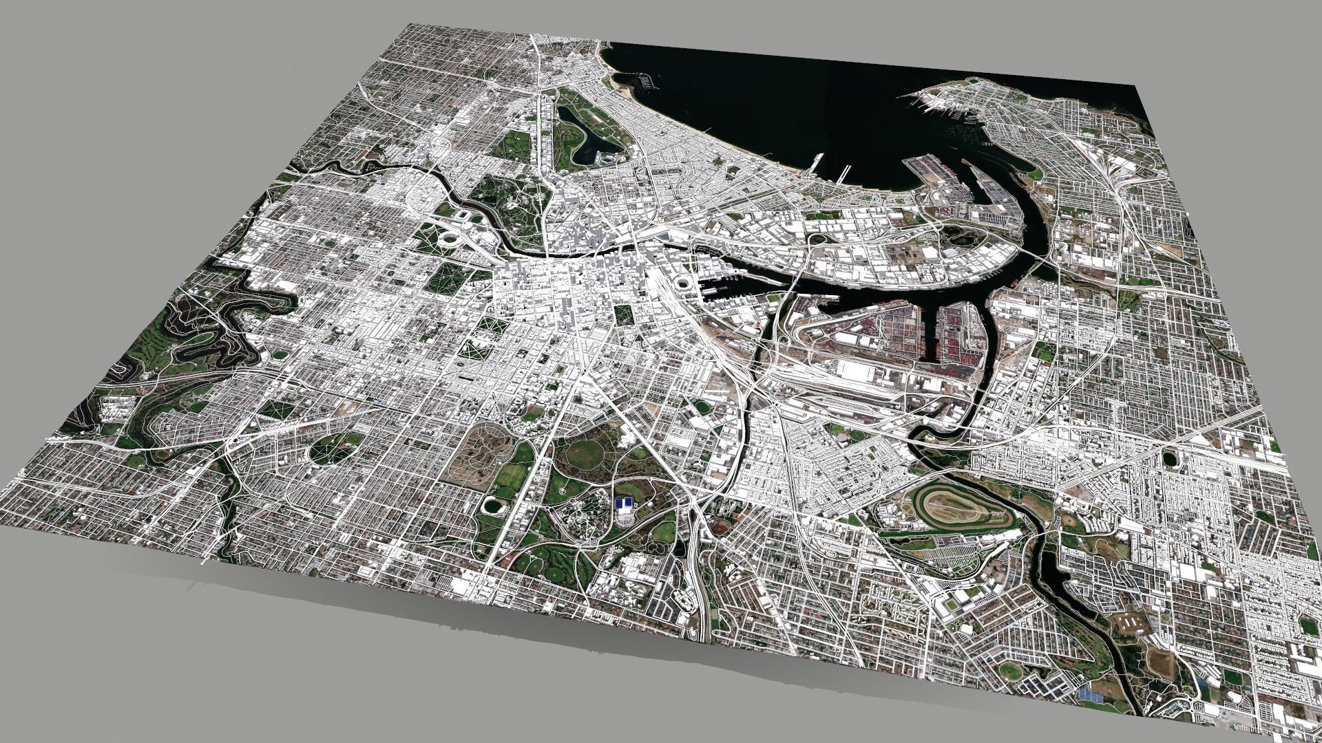 Cityscape Melbourne Australia 3D model_7