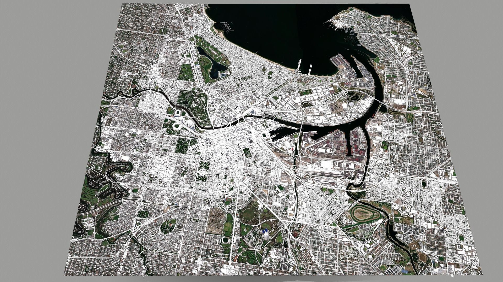 Cityscape Melbourne Australia 3D model_6