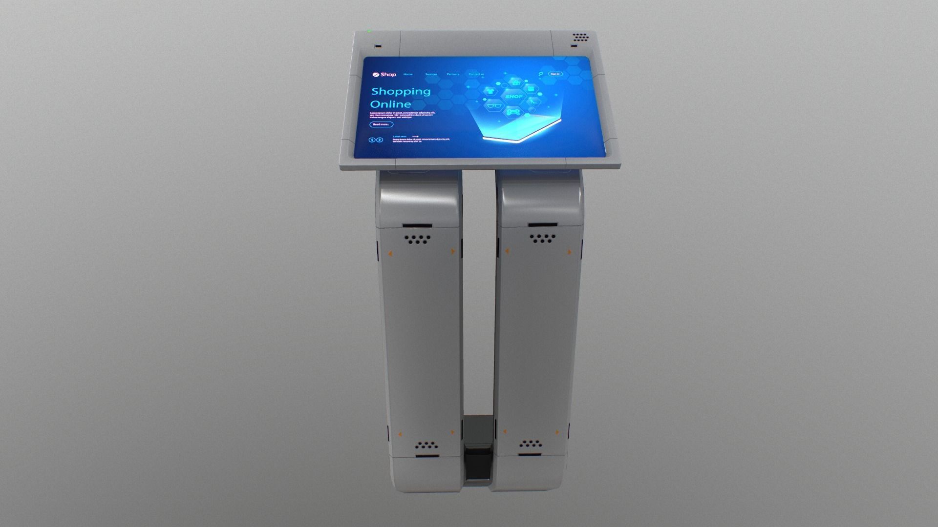 Sci-fi Terminal2 Low-poly 3D model_24